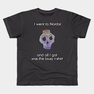 Nordor Face Lousy T-shirt White Text Kids T-Shirt